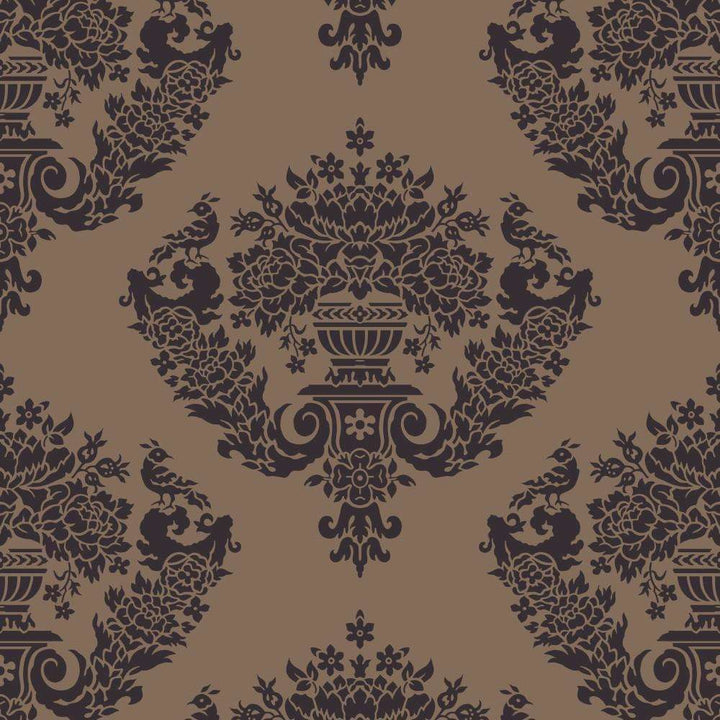 Sudbury-behang-Tapete-Cole & Son-Black on Metallic-Rol-88/12050-Selected Wallpapers