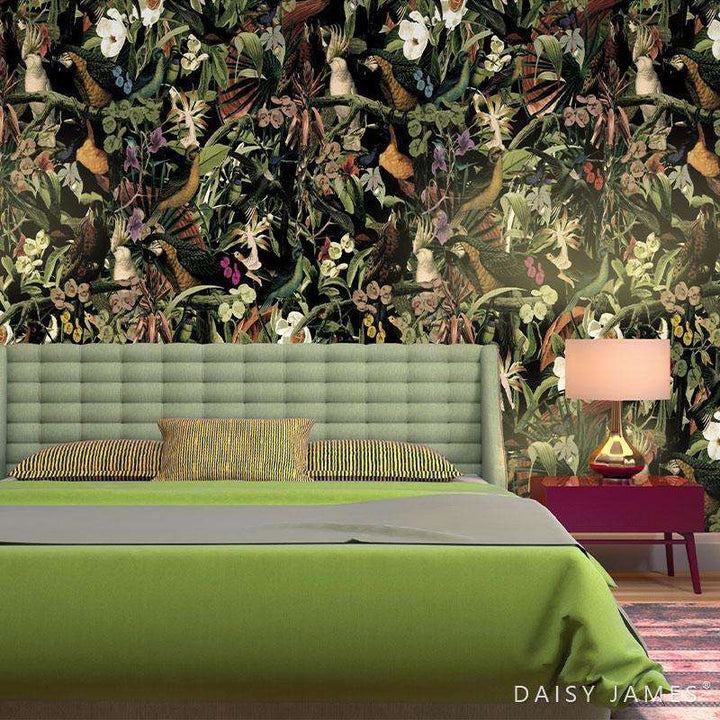 The Bird of Paradise Colour behang-behang-Daisy James-Selected Wallpapers &amp; Interiors