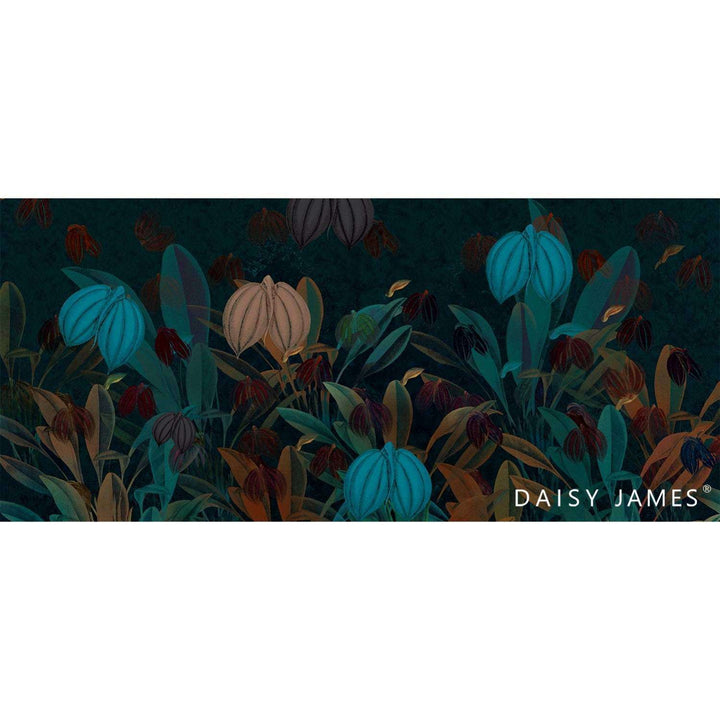 The Blue Cherry behang-Behang-Daisy James-Selected Wallpapers &amp; Interiors