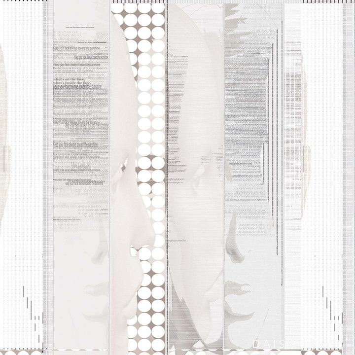 The Faces behang-behang-Daisy James-Original-Vinyl-M2-Selected Wallpapers &amp; Interiors
