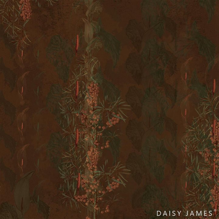 The Firethorn behang-behang-Daisy James-Original-Vinyl-M2-Selected Wallpapers &amp; Interiors