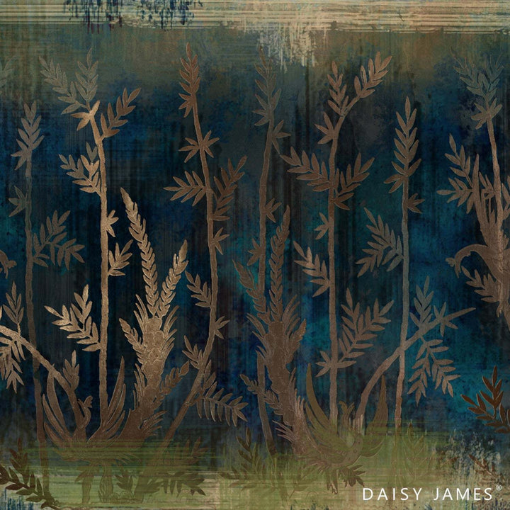 The Loom behang-behang-Daisy James-Blue-Vinyl-M2-Selected Wallpapers &amp; Interiors