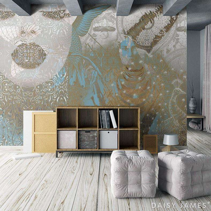 The Mermaid behang-behang-Daisy James-Selected Wallpapers &amp; Interiors