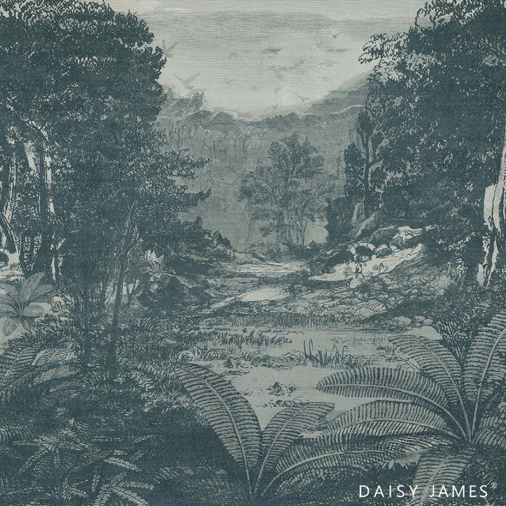 The Minstrel behang-behang-Daisy James-Color-Vinyl-M2-Selected Wallpapers &amp; Interiors