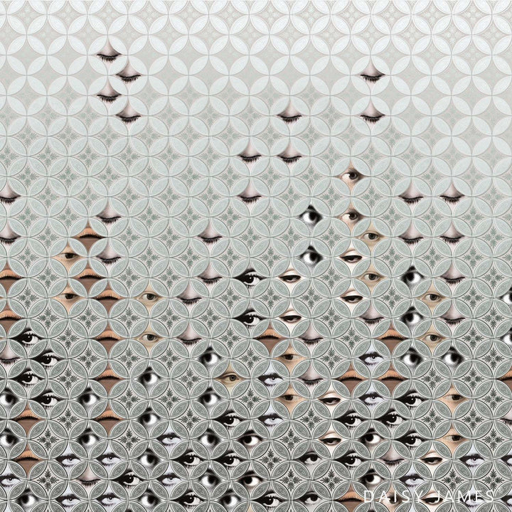 The Peep behang-behang-Daisy James-Original-Vinyl-M2-Selected Wallpapers &amp; Interiors