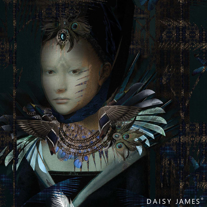 The Princess behang-behang-Daisy James-Multicolor-Vinyl-M2-Selected Wallpapers &amp; Interiors