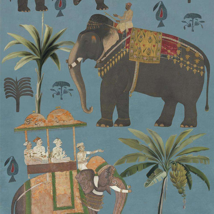 The Procession-behang-Tapete-Mind the Gap-Blue-300 cm (standaard)-WP20170-Selected Wallpapers