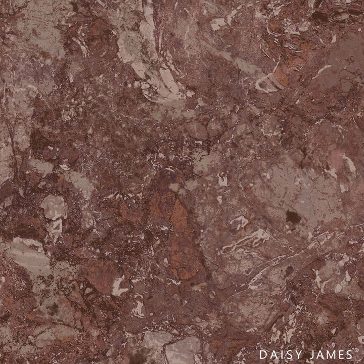 The Redstone behang-behang-Daisy James-Red-Vinyl-M2-Selected Wallpapers &amp; Interiors