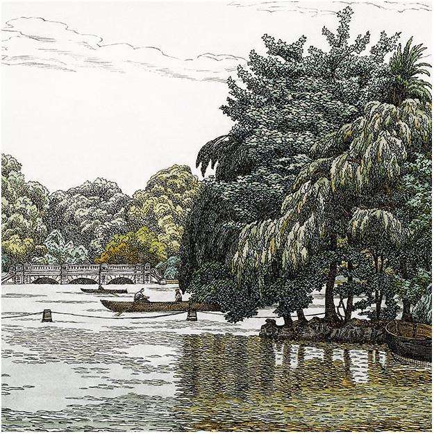 The Serpentine-behang-Tapete-Les Dominotiers-Multicolor-Non Woven 70 cm-DJ12/9-Selected Wallpapers