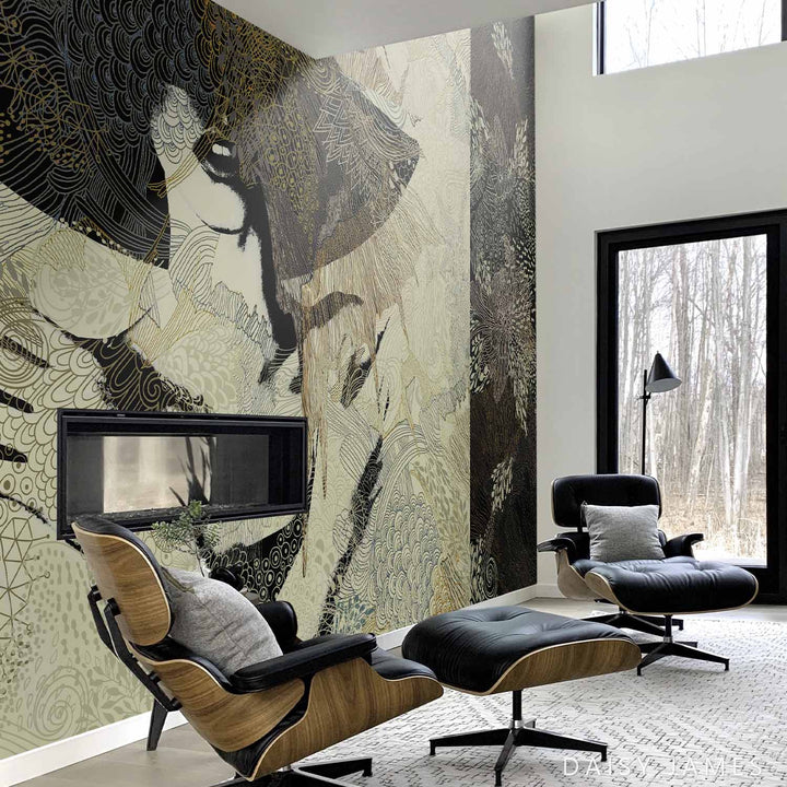 The Tribe Collection No1 behang-behang-Daisy James-Selected Wallpapers &amp; Interiors