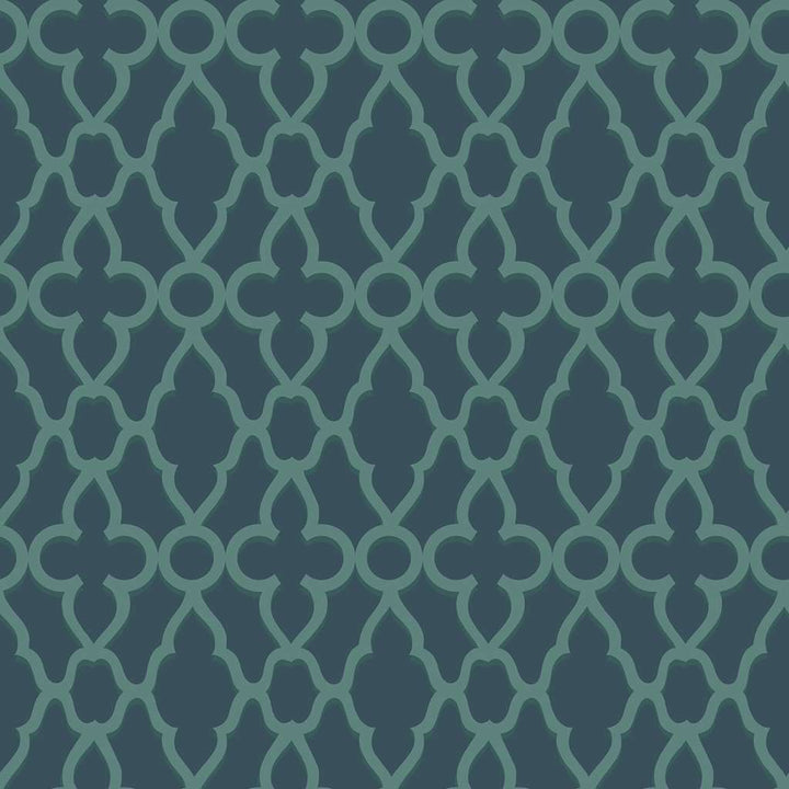 Treillage-behang-Tapete-Cole & Son-Viridian-Rol-116/6023-Selected Wallpapers