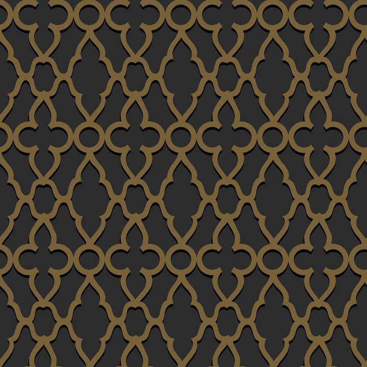 Treillage-behang-Tapete-Cole & Son-Metallic Bronze-Rol-116/6025-Selected Wallpapers