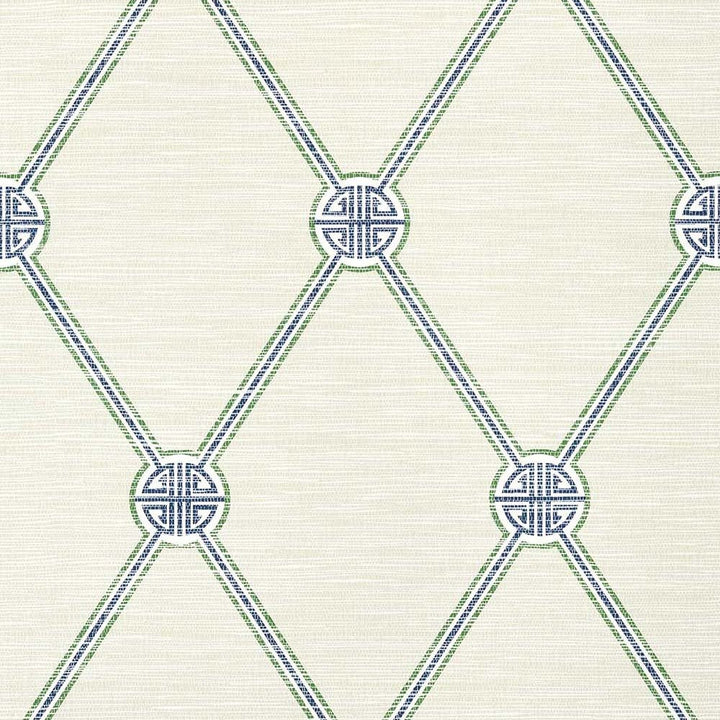 Turnberry Trellis-Behang-Tapete-Thibaut-Beige and Green-Rol-T13352-Selected Wallpapers