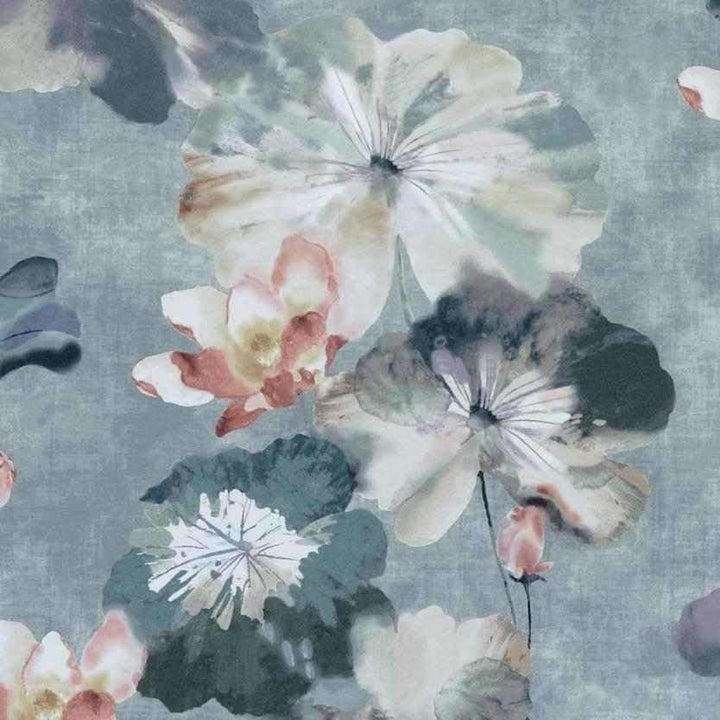 Water Lilies-Behang-Tapete-1838 wallcoverings-Mineral-Rol-2008-143-02-Selected Wallpapers