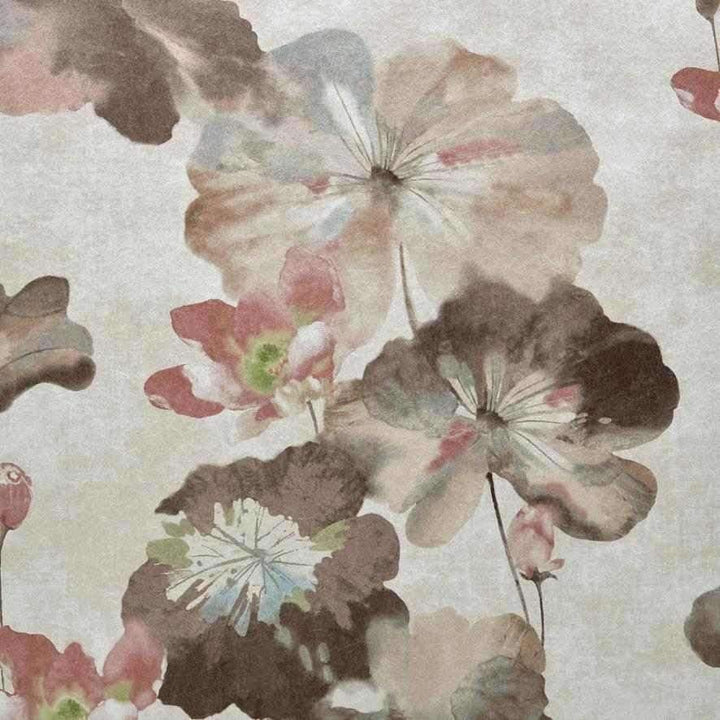 Water Lilies-Behang-Tapete-1838 wallcoverings-Caramel-Rol-2008-143-04-Selected Wallpapers