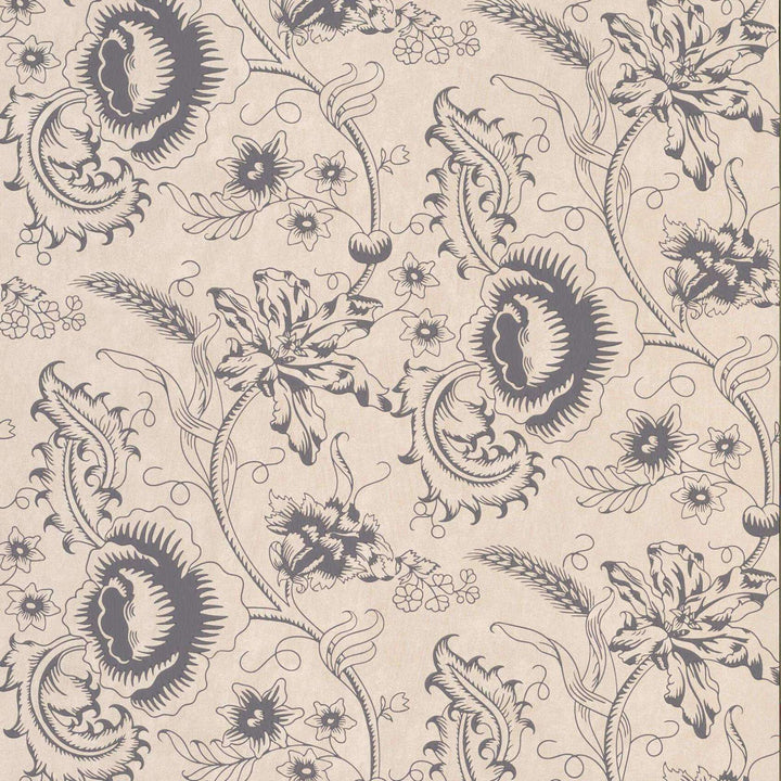 Woodblock Mono-behang-Tapete-Little Greene-Knightsbridge-Rol-0291WOKNIGH-Selected Wallpapers