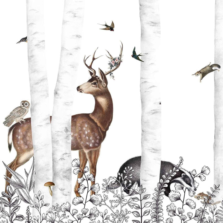 Woody Chestnut-behang-Tapete-Les Dominotiers-Day-Non Woven 70 cm-DOM303-Selected Wallpapers