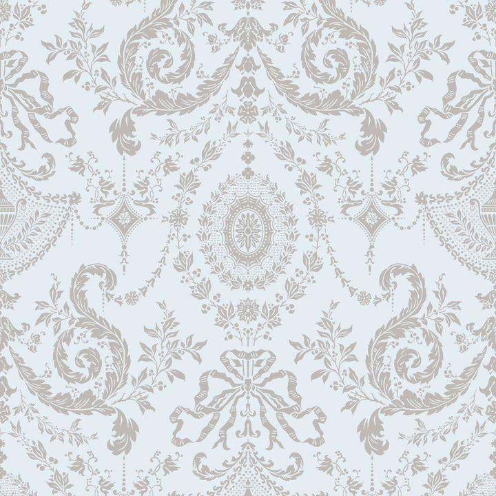 Woolverston-behang-Tapete-Cole & Son-Metallic Gilver-Rol-88/10041-Selected Wallpapers